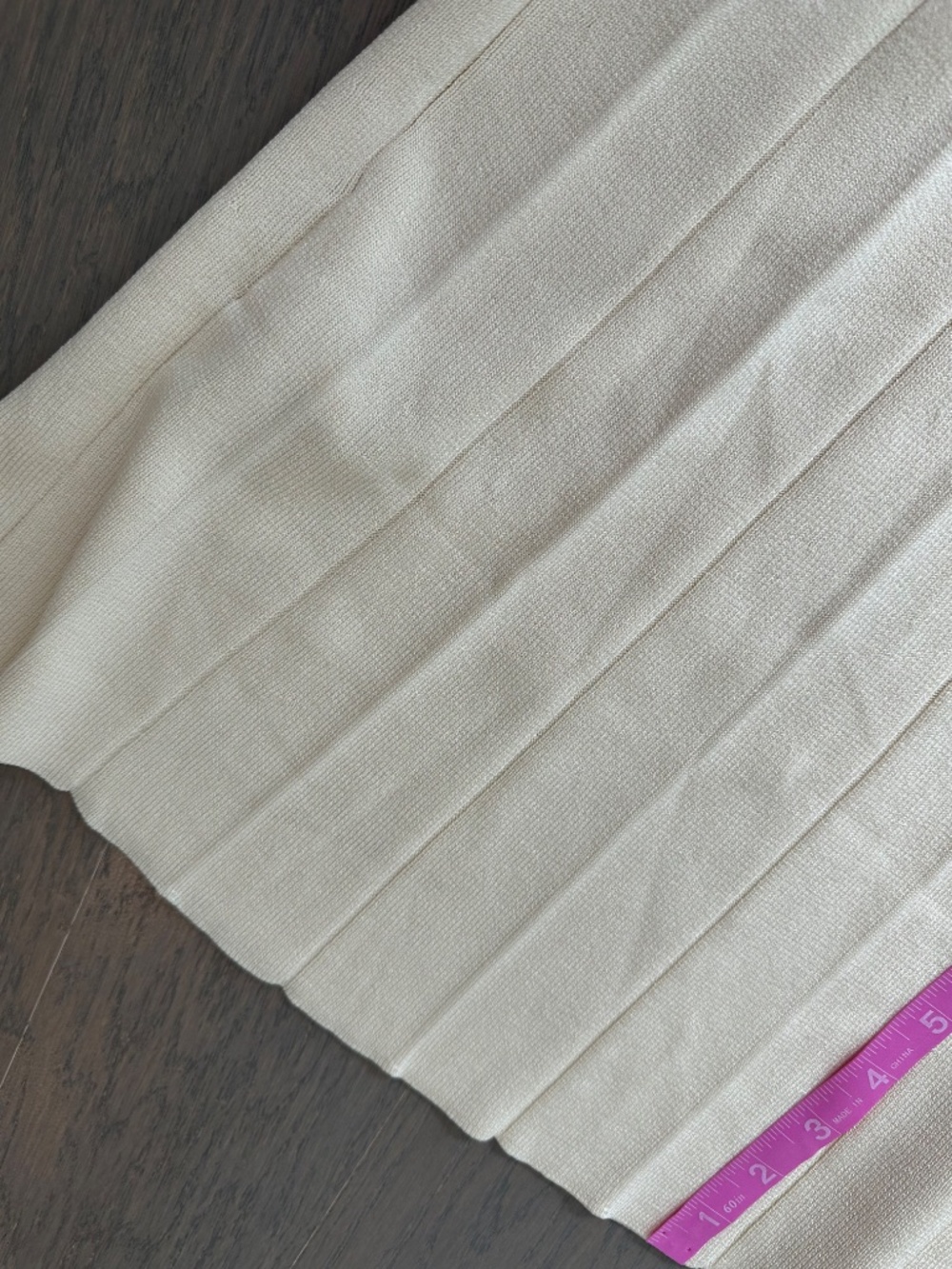Sandro Naima Ivory Cream Pearl Knit Pleated Dress With Tags FR 36 = Small - Picture 9 of 11